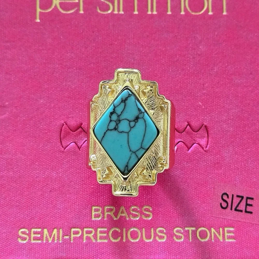 Persimmon Turquoise🩵 Statement Ring💍 - NWT